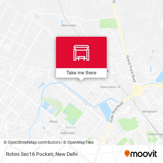 Rohini Sec16 Pocketi map