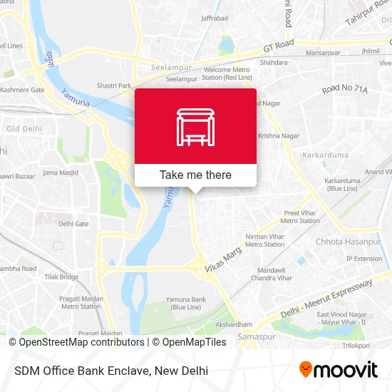 SDM Office Bank Enclave map