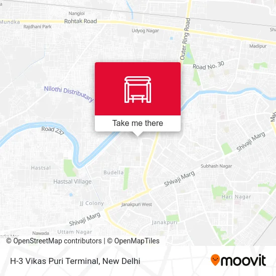 H-3 Vikas Puri Terminal map
