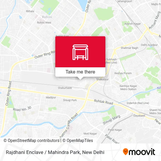 Rajdhani Enclave / Mahindra Park map