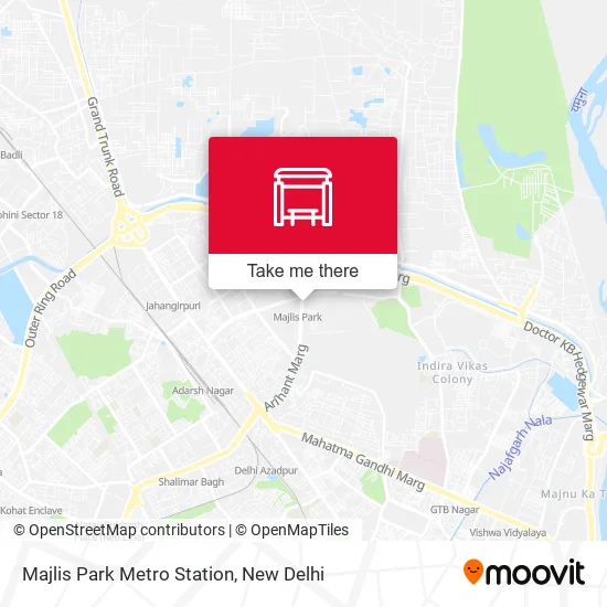 Majlis Park Metro Station map