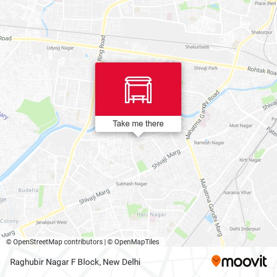 Raghubir Nagar F Block map