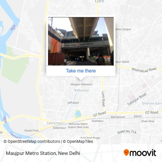 Maujpur Metro Station map