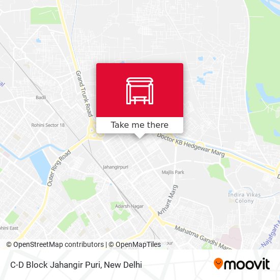 C-D Block Jahangir Puri map