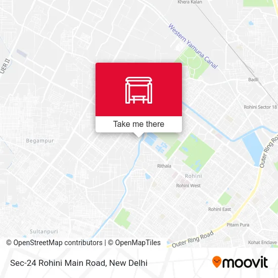 Sec-24 Rohini Main Road map