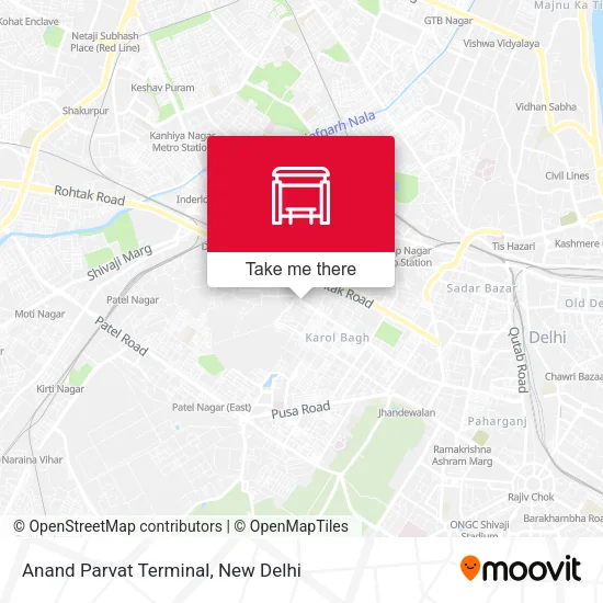Anand Parvat Terminal map