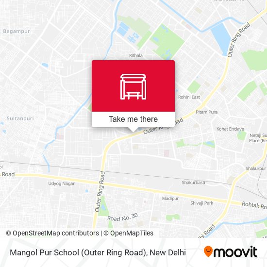Mangol Pur School (Outer Ring Road) map