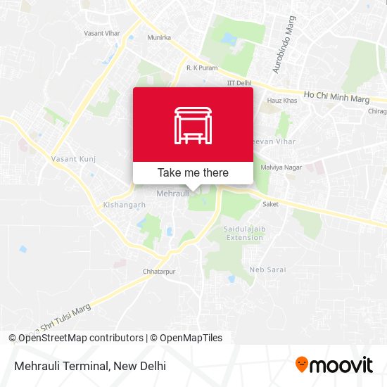 Mehrauli Terminal map