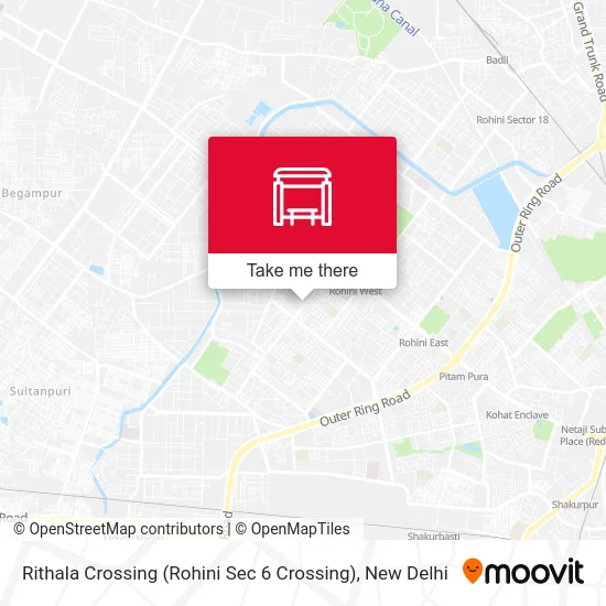 Rithala Crossing (Rohini Sec 6 Crossing) map