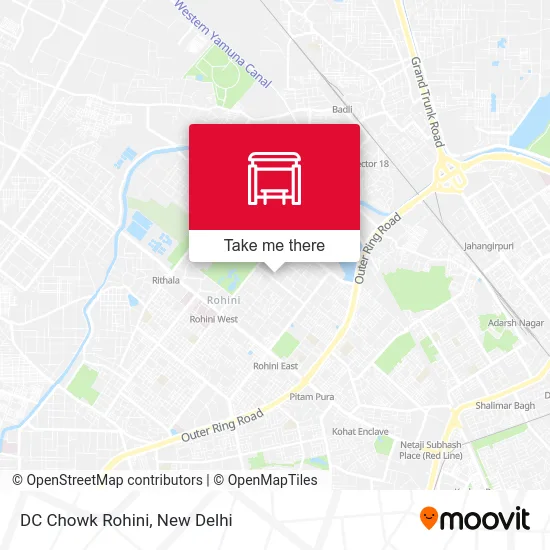 DC Chowk Rohini map