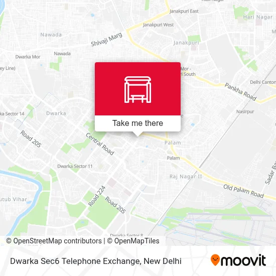 Dwarka Sec6 Telephone Exchange map