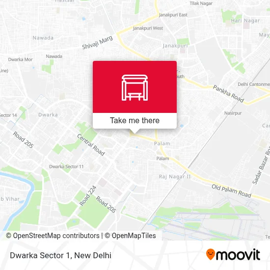Dwarka Sector 1 map