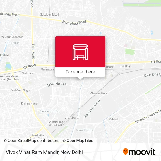 Vivek Vihar Ram Mandir map