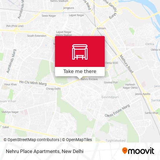 Nehru Place Apartments map