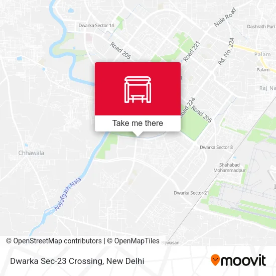 Dwarka Sec-23 Crossing map