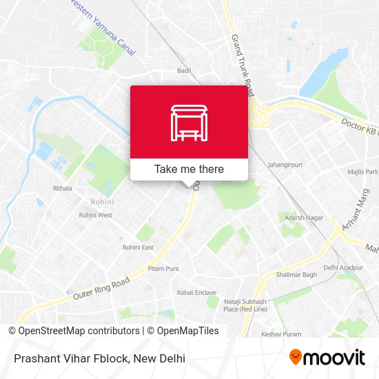 Prashant Vihar Fblock map