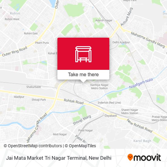 Jai Mata Market Tri Nagar Terminal map
