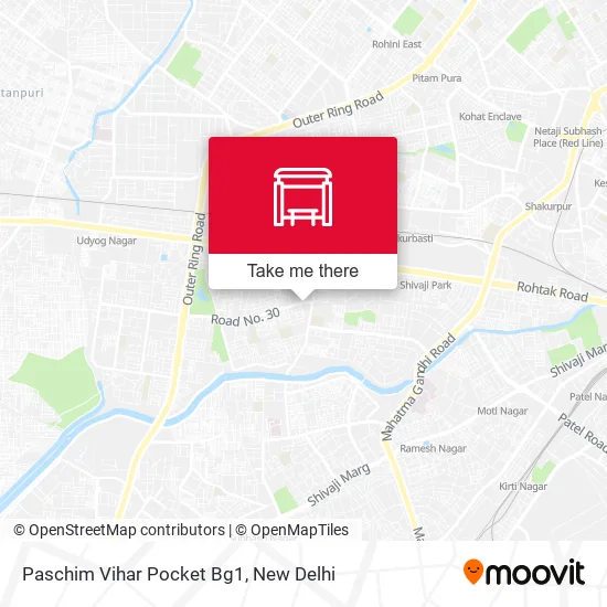 Paschim Vihar Pocket Bg1 map