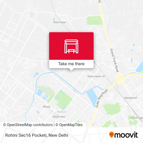 Rohini Sec16 Pocketi map