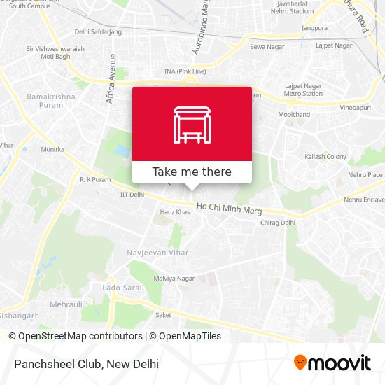 Panchsheel Club map