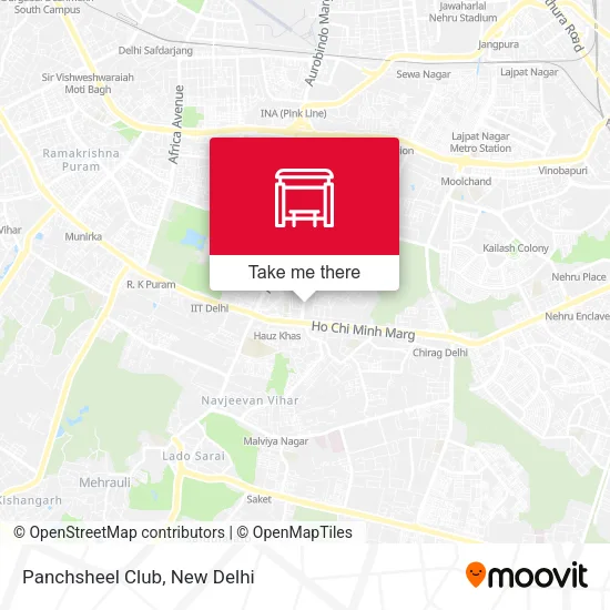 Panchsheel Club map