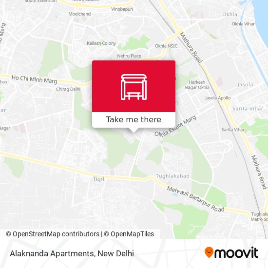 Alaknanda Apartments map
