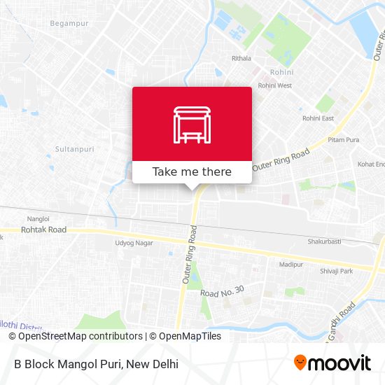 B Block Mangol Puri map