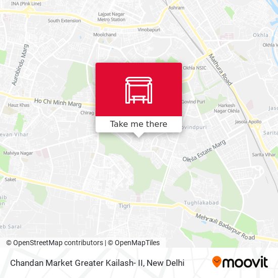 Chandan Market Greater Kailash- II map