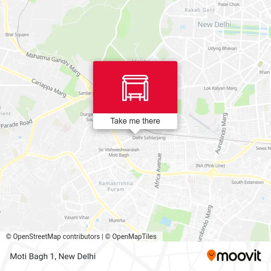 Moti Bagh 1 map