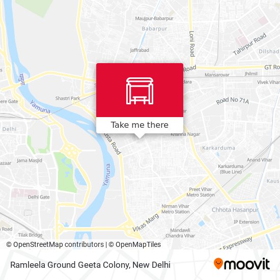 Ramleela Ground Geeta Colony map