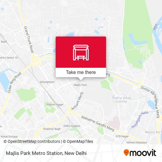Majlis Park Metro Station map