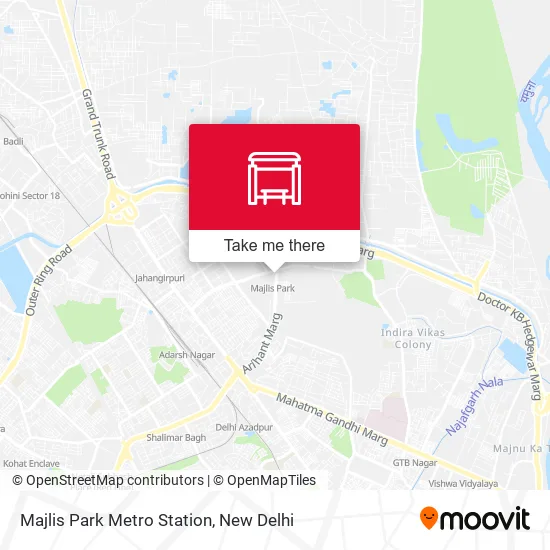 Majlis Park Metro Station map