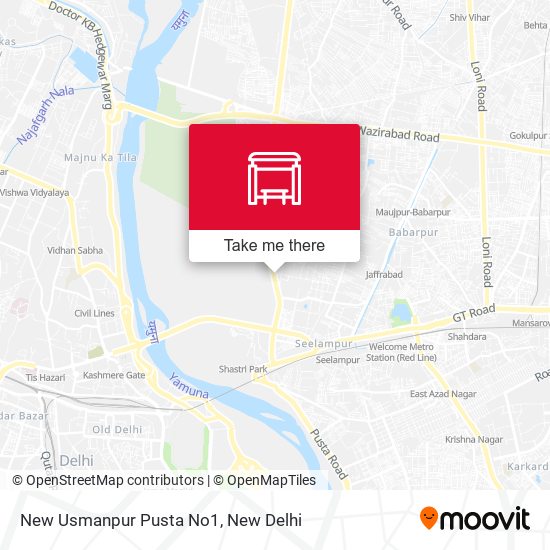 New Usmanpur Pusta No1 map