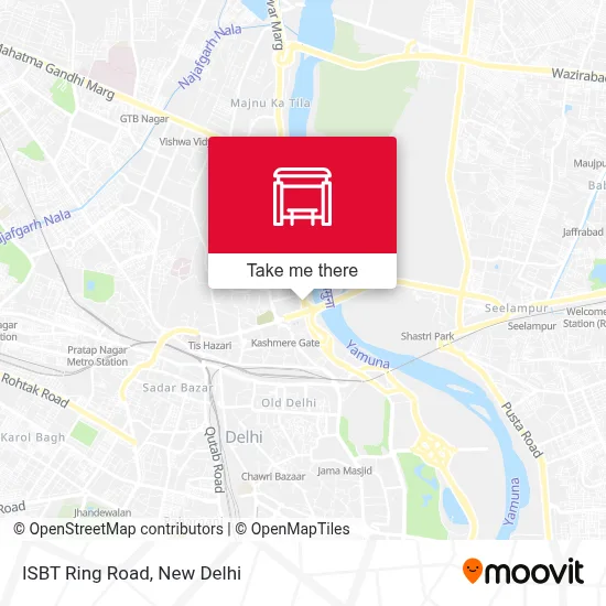 ISBT Ring Road map