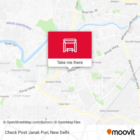Check Post Janak Puri map
