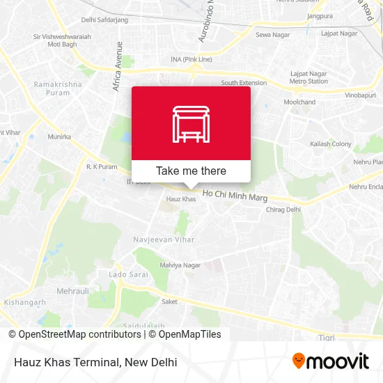 Hauz Khas Terminal map