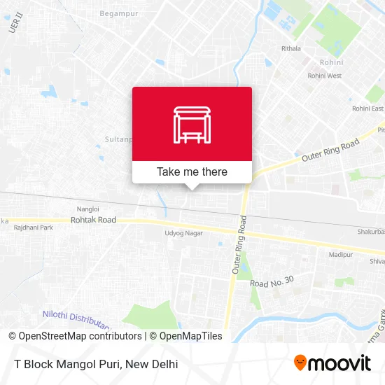 T Block Mangol Puri map