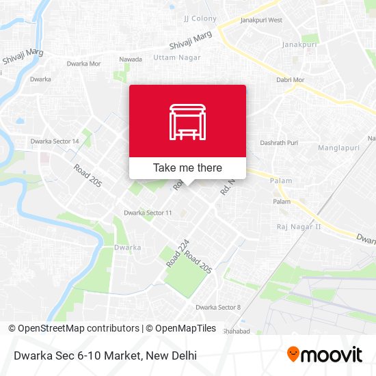 Dwarka Sec 6-10 Market map