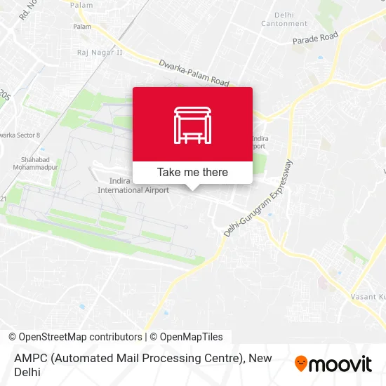 AMPC (Automated Mail Processing Centre) map