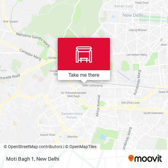 Moti Bagh 1 map