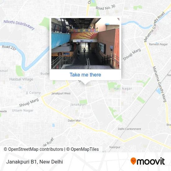 Janakpuri B1 map