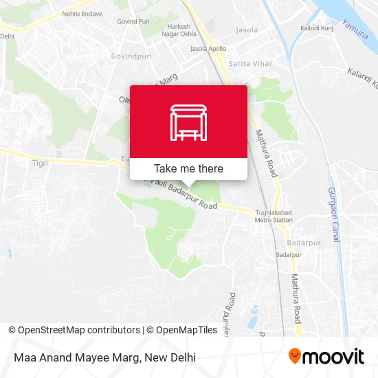 Maa Anand Mayee Marg map