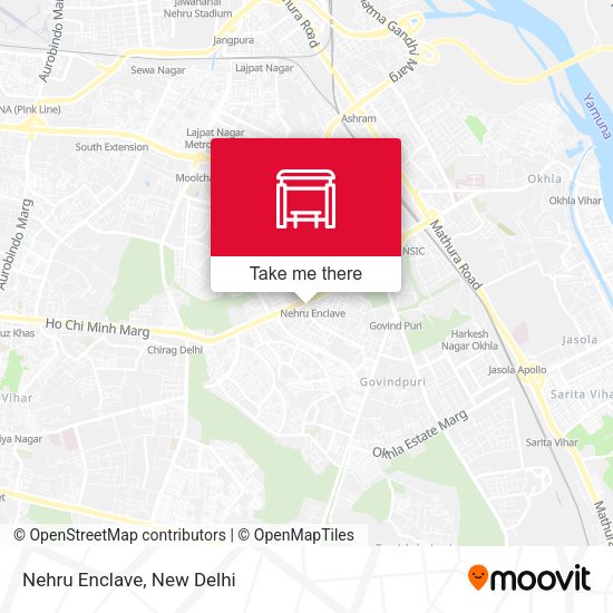 Nehru Enclave map
