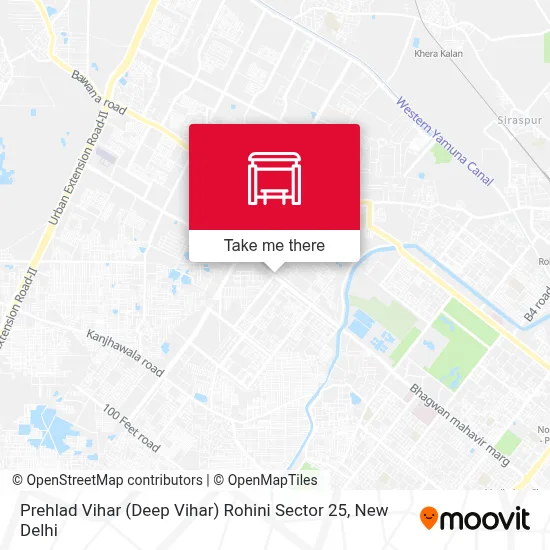 Prehlad Vihar (Deep Vihar) Rohini Sector 25 map