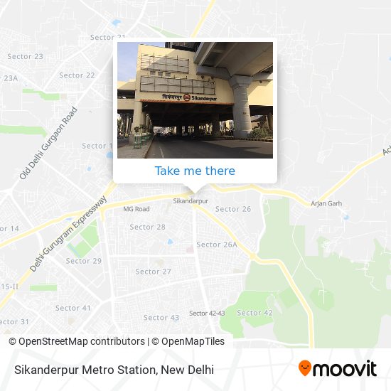 Sikanderpur Metro Station map