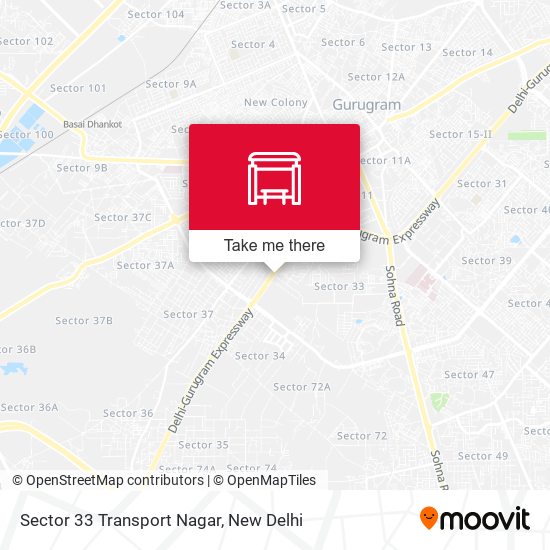 Sector 33 Transport Nagar map