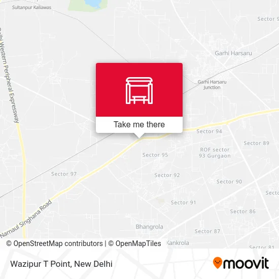 Wazipur T Point map