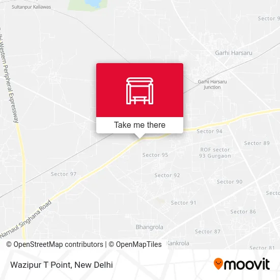 Wazipur T Point map