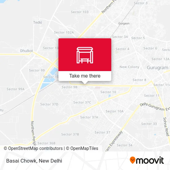 Basai Chowk map