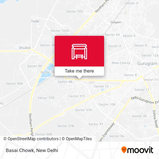 Basai Chowk map